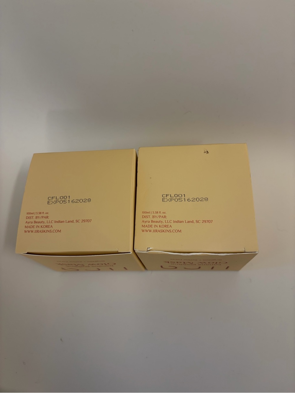 TWO viral iira Banana Pudding Glow Masks - TikTok yellow face mask k-beauty - Picture 2 of 7